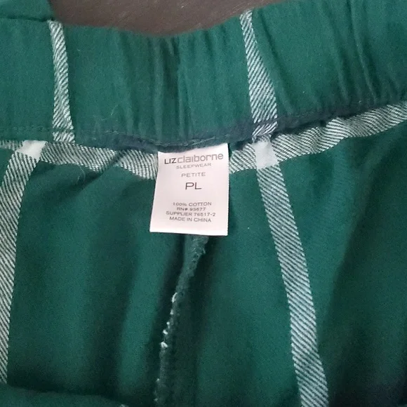 Liz Claiborne plaid PJ/lounge pants - Picture 3 of 3
